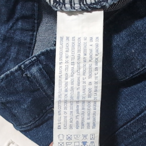 Forever 21 Stretch Denim Shorts Dark Wash High Waist Size 6 Jean Size 28 - Picture 4 of 4